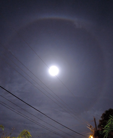 Moon halo captured by CNS reader