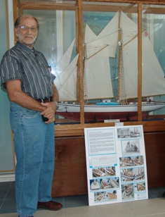 Model of turtle schooner showcased at farm