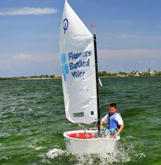 Youth Optimist Sailors get a boost from Flowers