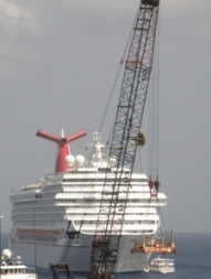 Cruise port scales down
