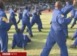 South Africa police get fit for World Cup