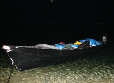 Drug canoe seized off Spotts