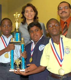 Boys make history with spelling bee tie