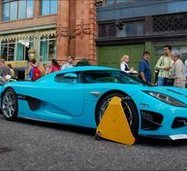 Luxury cars clamped outside Harrods
