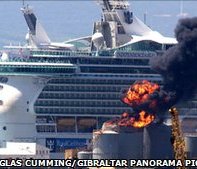 Cruise passengers injured in fuel depot blast