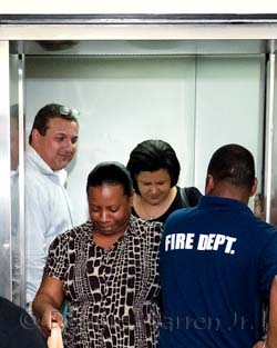 Top government officials trapped in lift