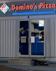 Armed robbers hit pizza shop