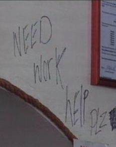Burglars leave message about need for work