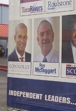 Thieves steal C4C candidate’s banner