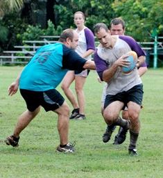 Mud, sweat and beers for touch rugby champions