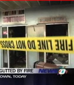 Early morning blaze destroys local shops