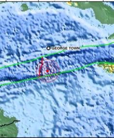 Small earth quake recorded south of Cayman