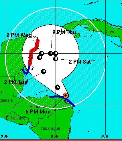 Tropical Storm Paula forms near Honduras