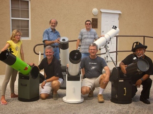Amateur astronomers build their own telescopes