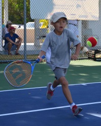 Tennis club holds first 8 & Under event